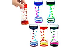 OCTTN Liquid Motion Timer Bubbler for Adults, 5 Pack Desktop Sensory Fidget for Relaxation, Stress Relief and Anxiety Relief, Relaxing, Autism