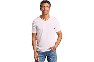 True Classic Mens V Neck T Shirts - Cotton V Neck Shirts for Men, V-Neck Mens T-Shirts and Undershirts for Men Pack/Singles