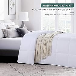 HOMBYS Alaskan King Comforter 120x132 Lightweight