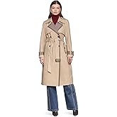 Avec Les Filles womens Pattern Block Trench Coat