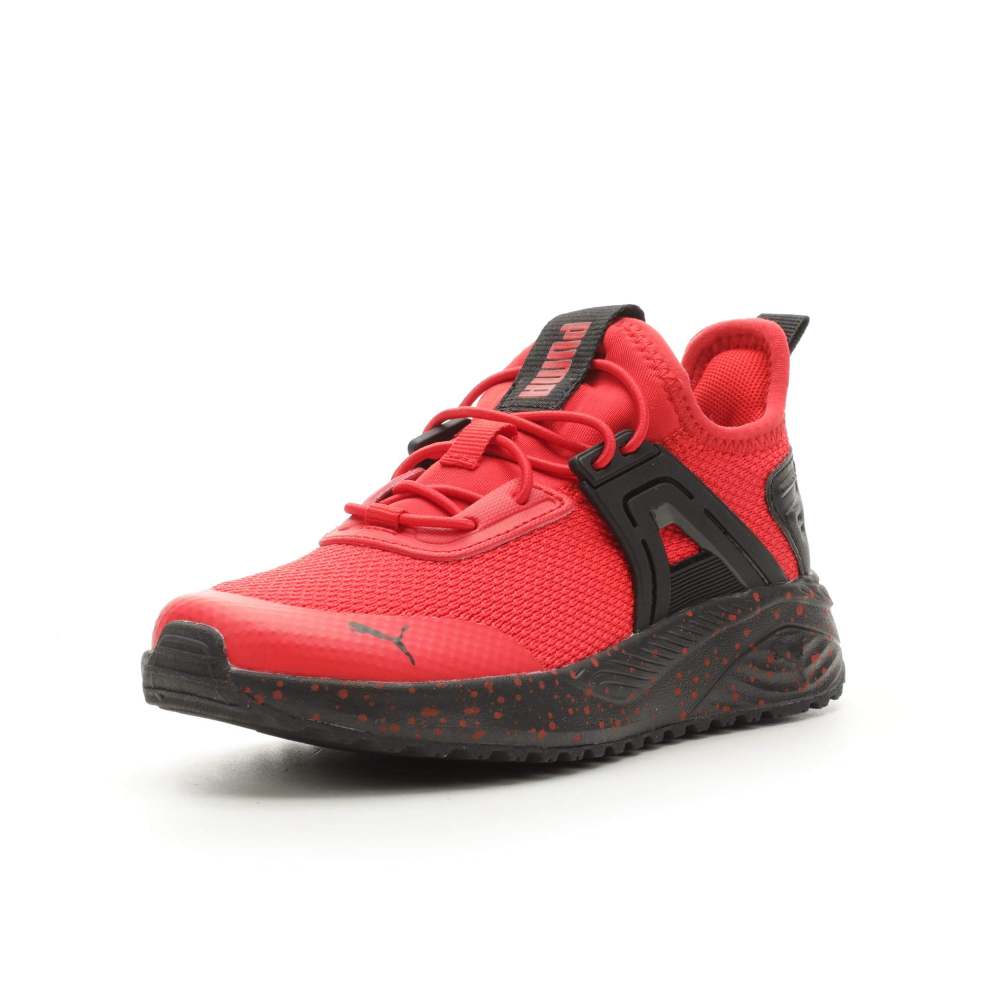 PUMA Shoes Pacer 23 Alternative Closure Sneaker, 11.5 US Unisex Little Kid, Speckle for All Time Red Black