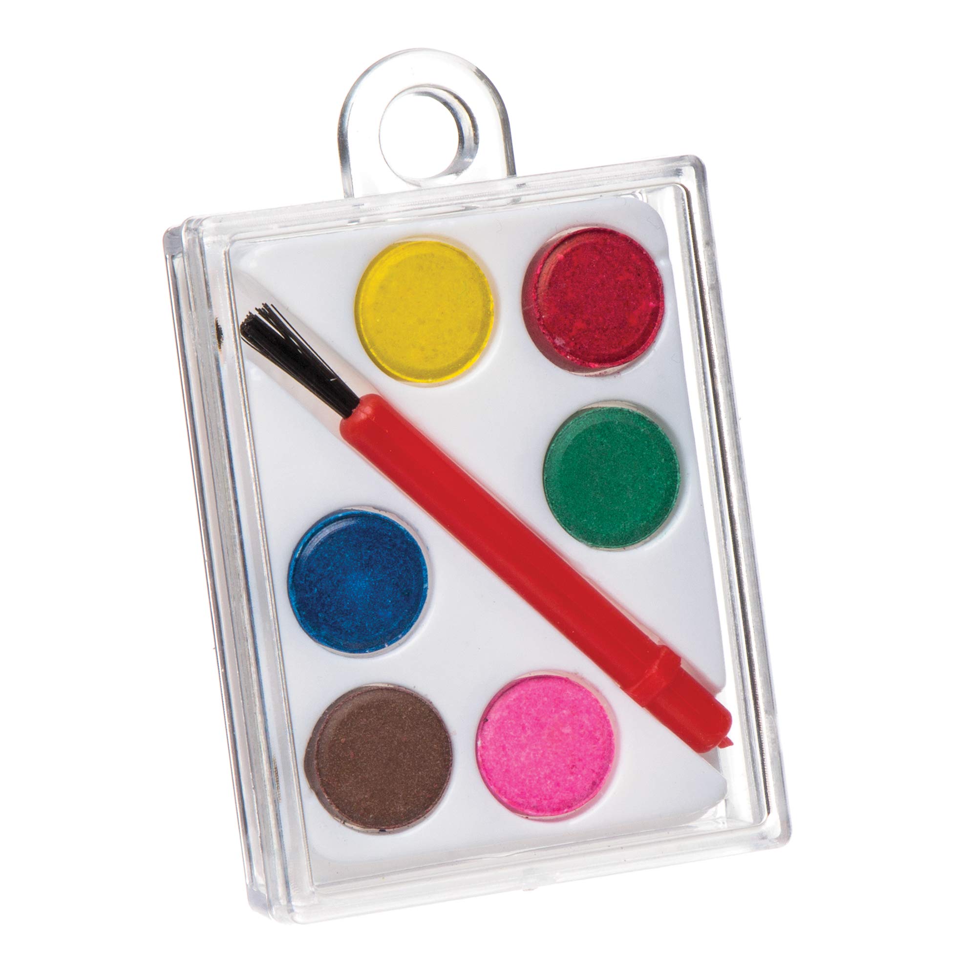 Baker Ross AR466 Mini Watercolour Paint Palette Set — ⁠Creative Art Supplies for Kids' Crafts, Projects and Decorations, Perfect Party, Loot or Prize Bag Filler (Pack of 5)