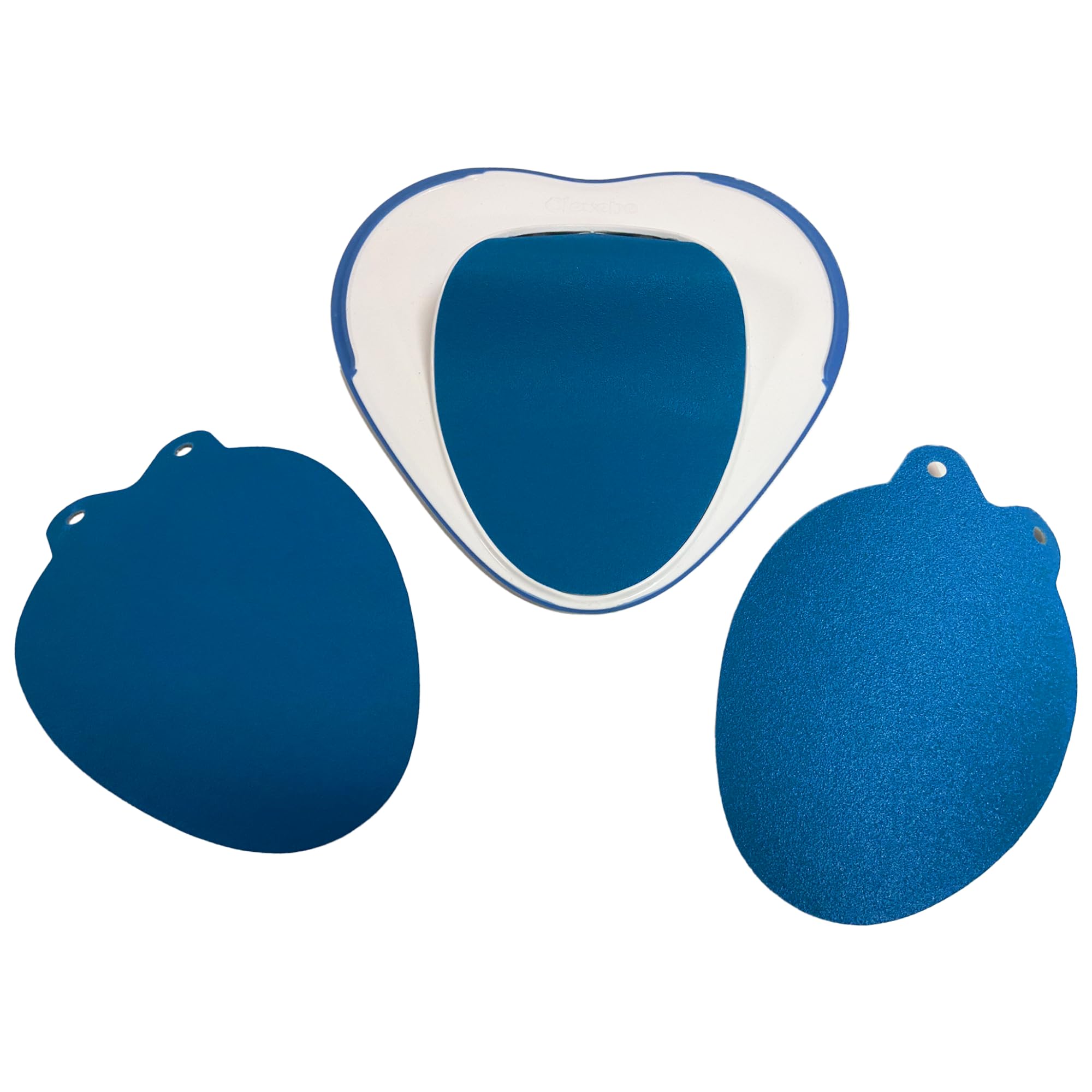 Clevebe Callus Remover for Hard Skin Foot Scrubber Pedicure Foot Grater with Interchangeable Abrasive Elements Dead Skin - Callus File for Foot Care Color White