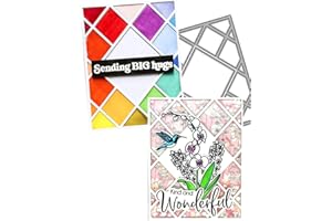 Mvchifay Cutting Dies for Card Making Metal Die-Cuts Scrapbooking Tool Hollow Frame DIY Craft Punch Template Embossing for Paper Album Decor (Style-A)