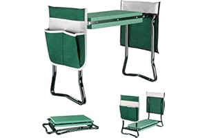 XCSOURCE Garden Kneeler and Seat With 2 Tool Pouches - Portable Garden Bench EVA Foam Pad With Kneeling Pad for Gardening - Sturdy, Lightweight And Practical - Protect Knees And Clothes When Gardening