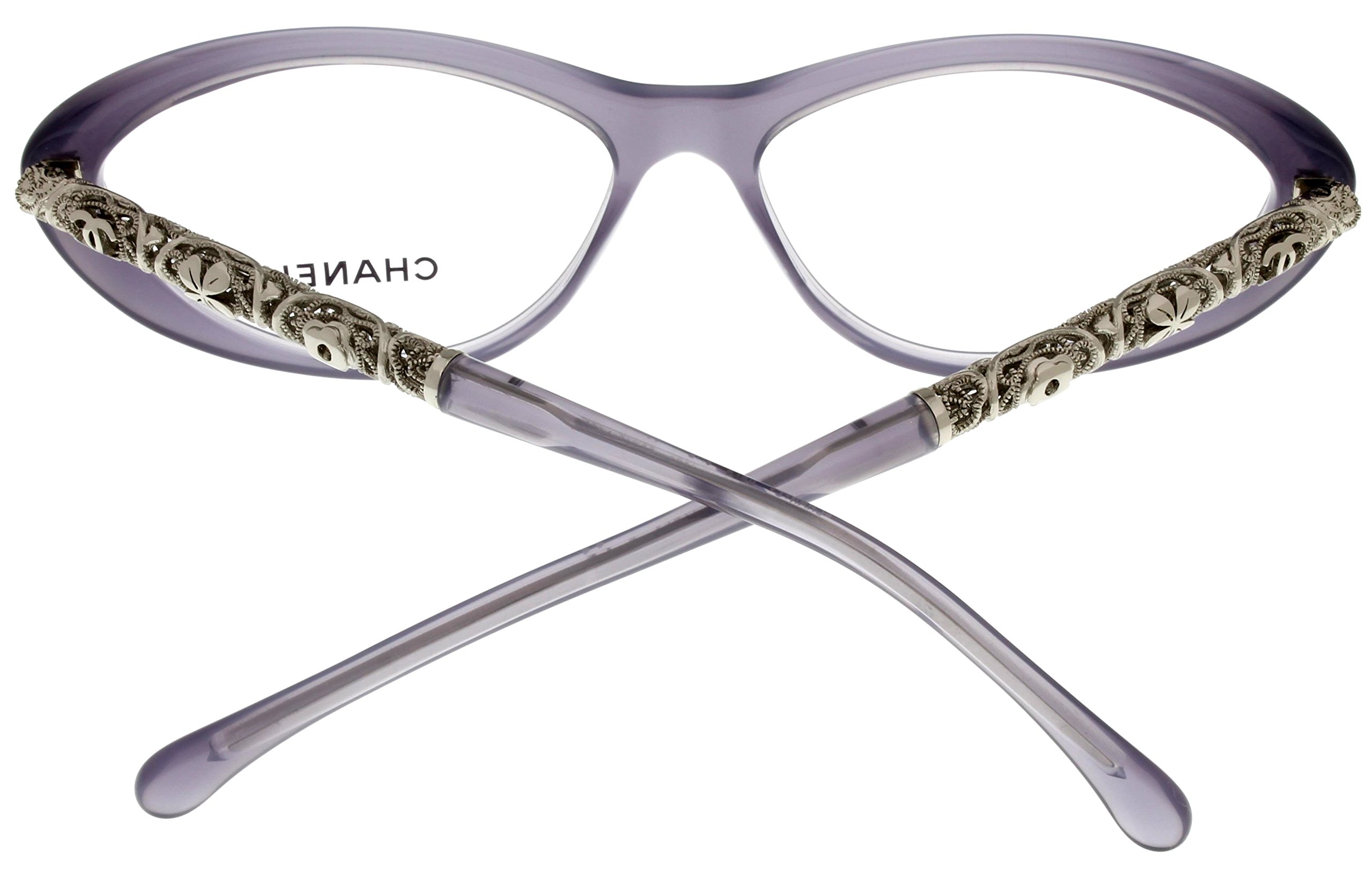 Chanel Prescription Eyewear Frames Bijou Lilac Women CH3270 1271 Cateye