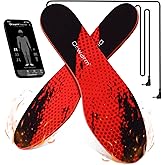 Dr.warm Rechargeable Heated Insoles, APP Remote Control Thermal Electric Insoles Battery Powered Foot Warmers for Men Women Outdoor Hunting Fishing Camping