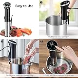 GOYERRNES 1100W WiFi Sous Vide Cooker, Precision Immersion Circulator view 2