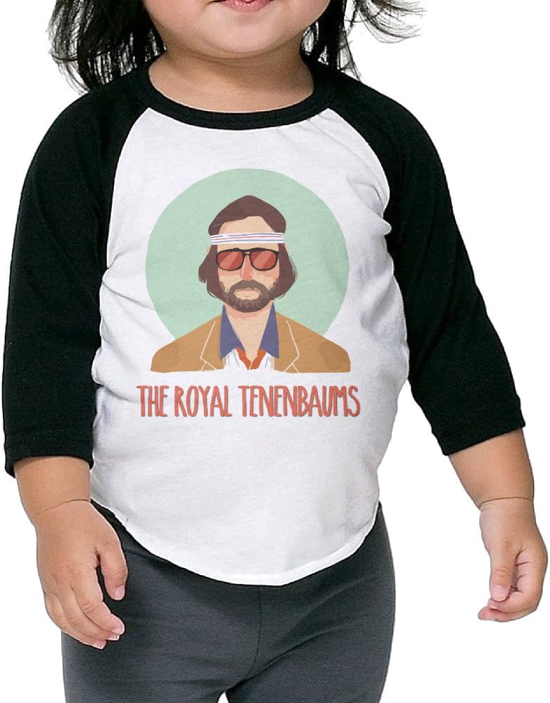 Boys Girlsthe Royal Tenenbaums 3/4-Sleeve Baseball Tee Shirt