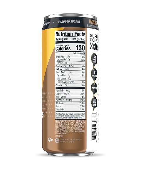 SUPER COFFEE XXTRA, KETO PROTEIN COFFEE [MOCHA] 15 FL OZ
