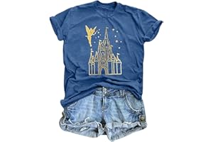 MNLYBABY Magical Shirt for Women Magic Kingdom Tshirt Family Vacation Tee Castle Believe in The Magic Summer Trip Tops