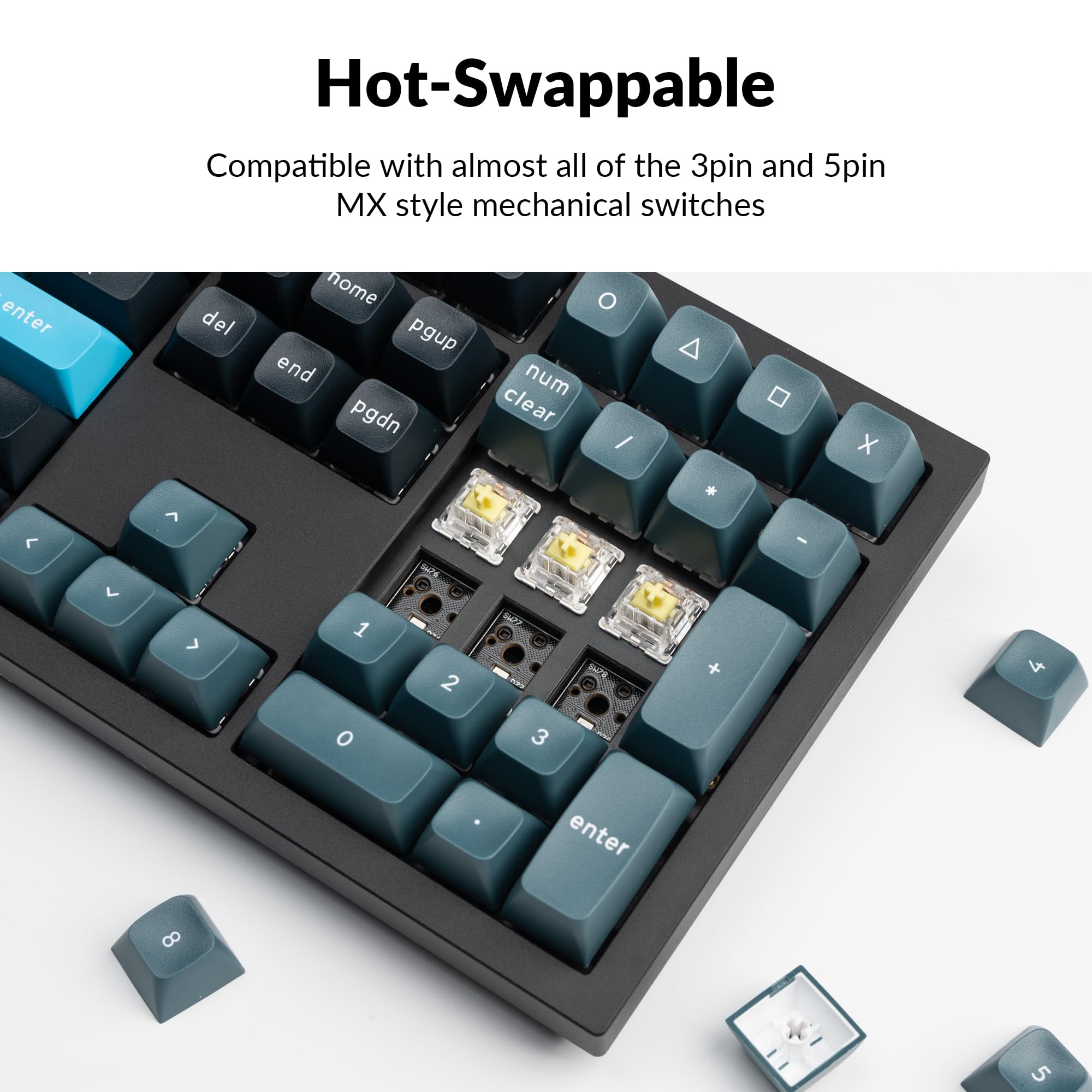 Keychron Q6 Pro Full Metal QMK/VIA Custom Wireless Bluetooth/USB-C Mechanical Keyboard, Full Size 108-Key Programmable Knob RGB Backlit Hot-Swappable K Pro Banana Switch for Mac Windows Linux-Black