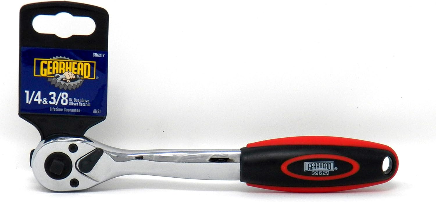 GEARHEAD Dual Drive 1/4" & 3/8" Offset Ratchet GH6217