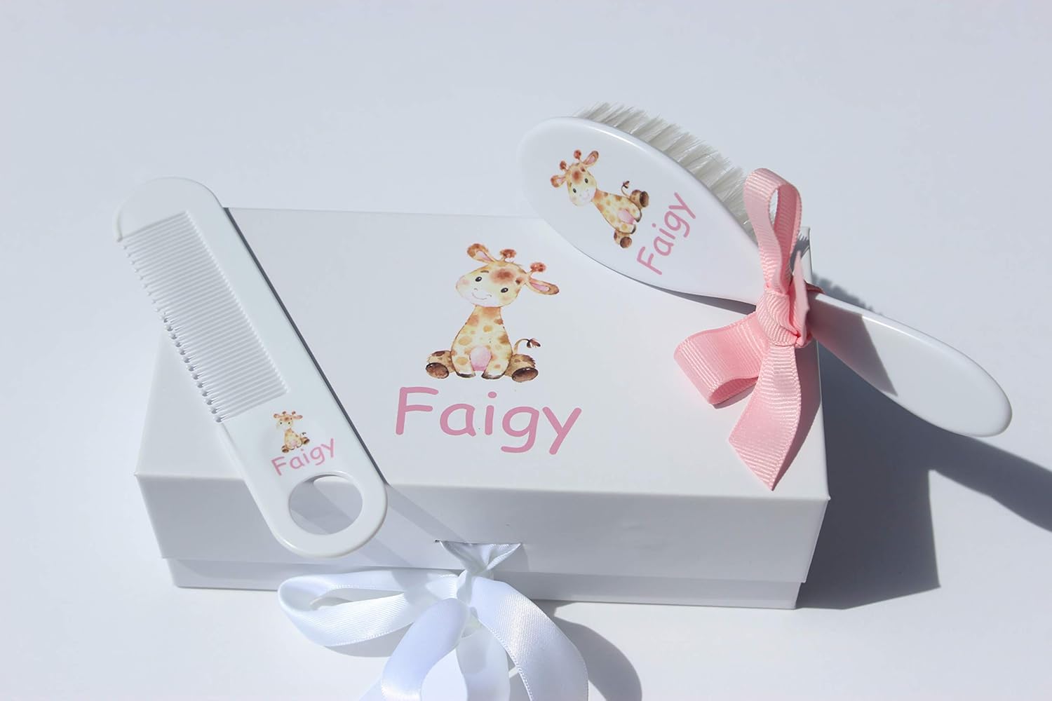 personalized baby brush and comb set