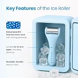 PLANTIFIQUE Facial Ice Roller and Stainless Gua Sha Set - Cryotherapy Skin Tools view 3