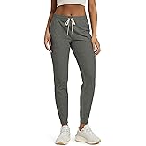 ODODOS Women's Performance Joggers - Ultra Soft odSTRATUM Tech Sweatpants Adjustable Mid Rise Pants with Pockets