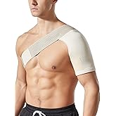 inflossom Shoulder Brace for Men &amp; Women &ndash; Shoulder Compression Sleeve for Rotator Cuff Injuries, Frozen Shoulder &amp; Tendonitis &ndash; Breathable Shoulder Support for Sports &amp; Recovery &ndash; Fits Left or Right Arm (XS/S)