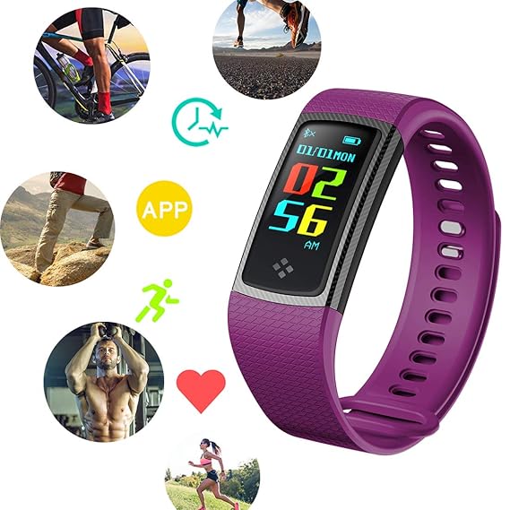 Amazon.com: Hangang Color Display Smartwatch Fitness Tracker ...