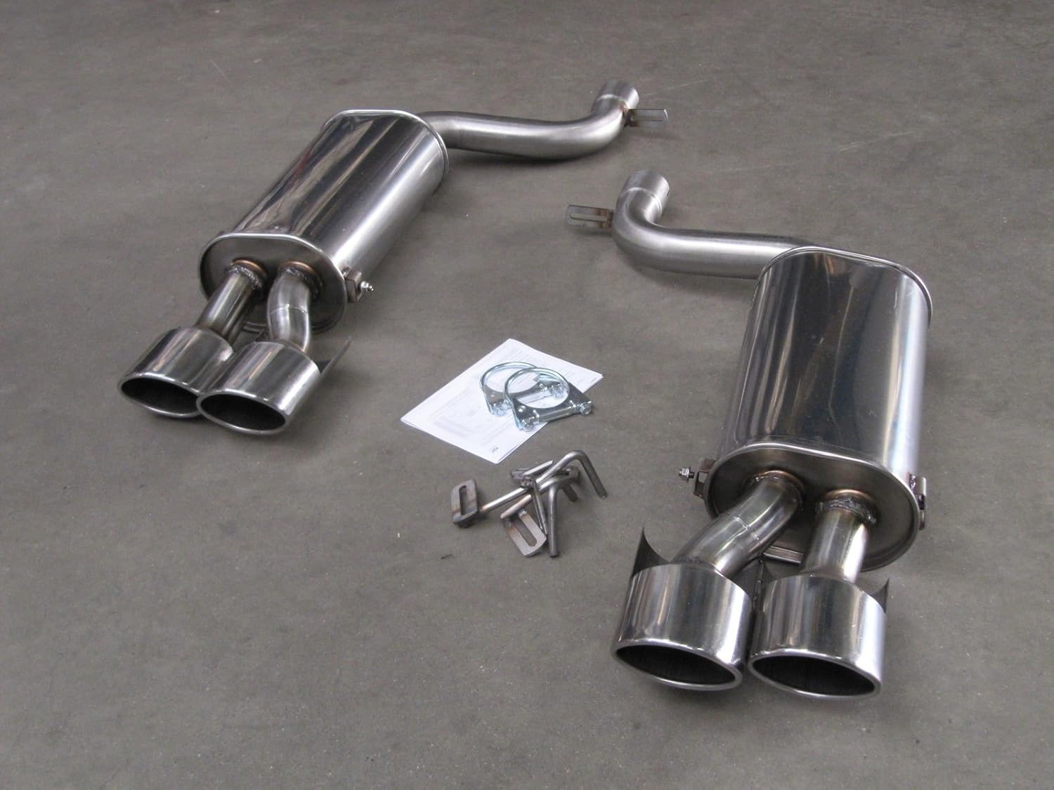 A8 4E Quattro Duplex Edelstahl Sportauspuff 4 Rohr Mit T Uuml V