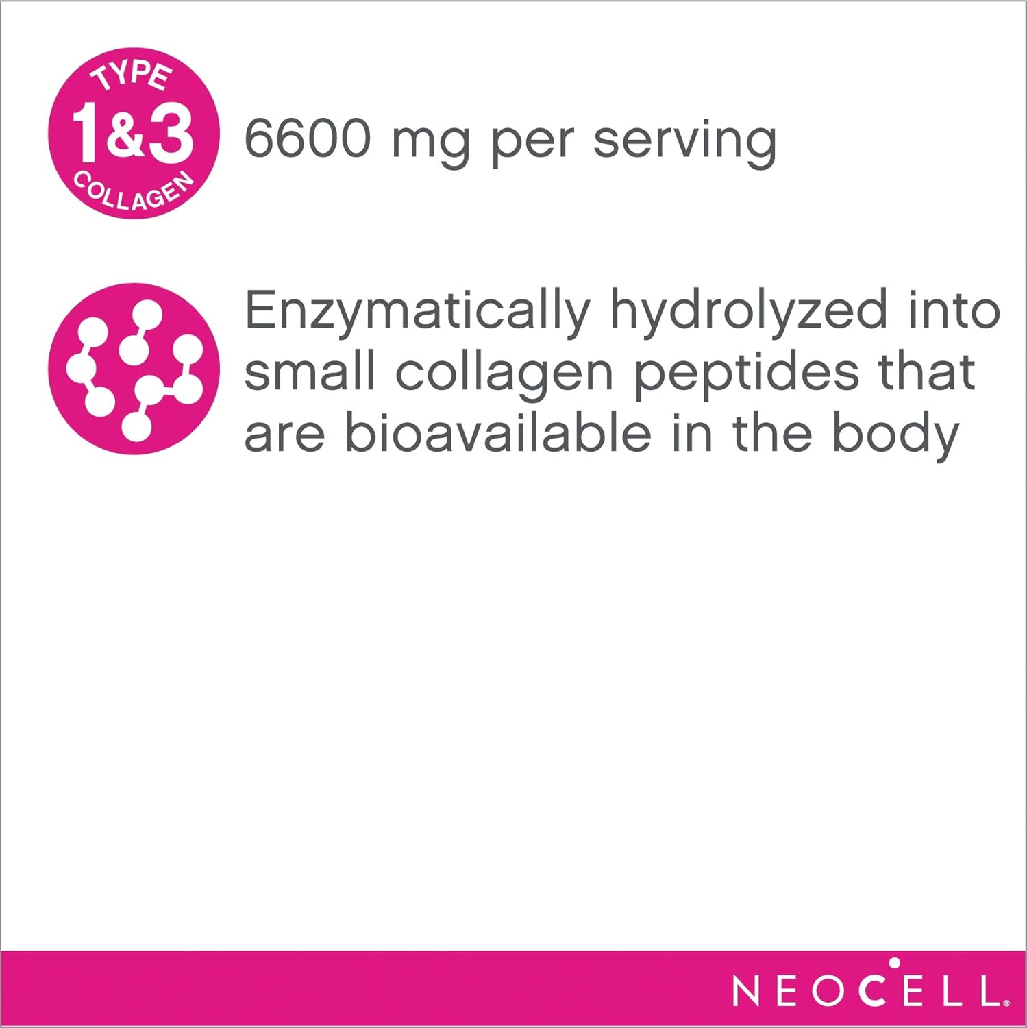 NeoCell Super Collagen Powder, 7 Ounces, Non-GMO, Grass Fed, Paleo Friendly, Gluten Free, Collagen Peptides Types 1 & 3 for Hair, Skin, Nails and Joints (Packaging May Vary), 30 Servings: Health & Personal Care