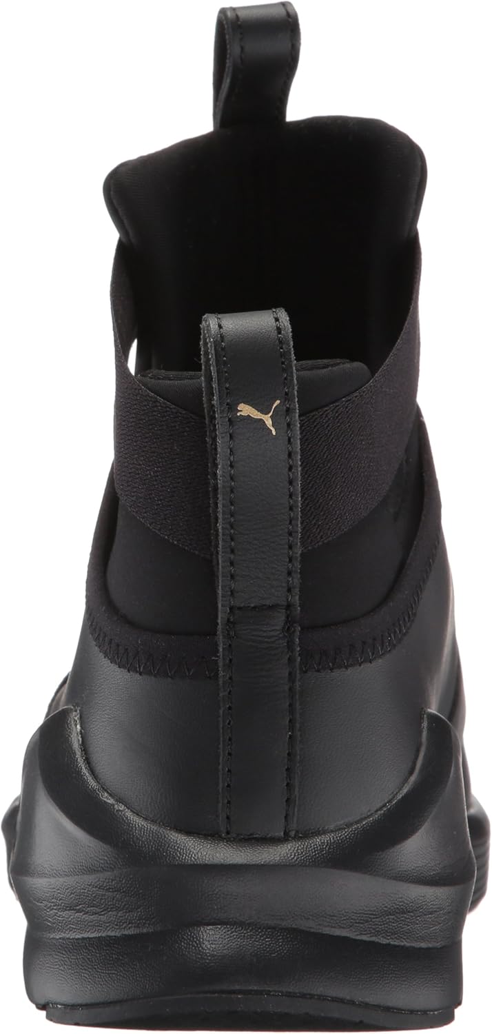 puma fierce strap leather wn's black