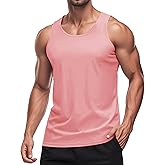 MAGCOMSEN Men's UPF 50+ Tank Top Quick Dry Summer Workout Muscle Sleeveless Shirts for Swim Beach Bodybuilding