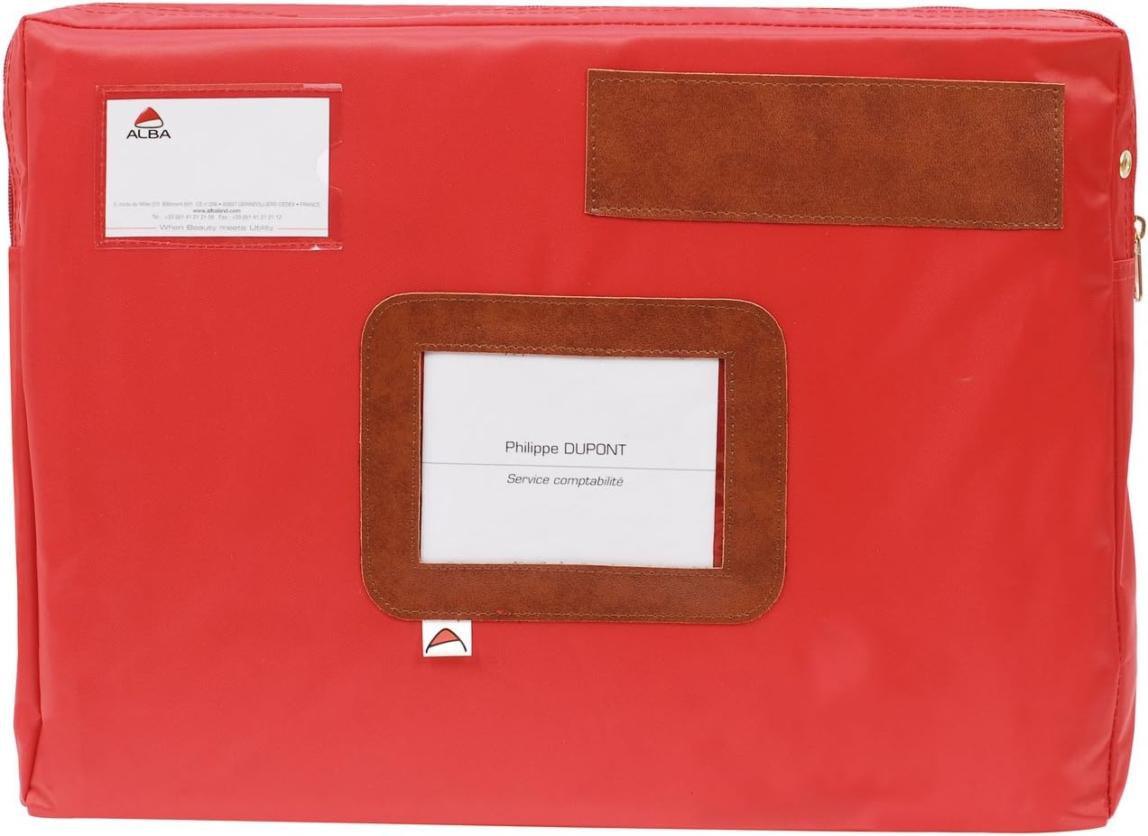 Alba POCSOUR Multi-Way Folding Bag 42 x 5 x 32 cm Waterproof Nylon Red, Mehrweg-Faltentasche (32x42 cm)