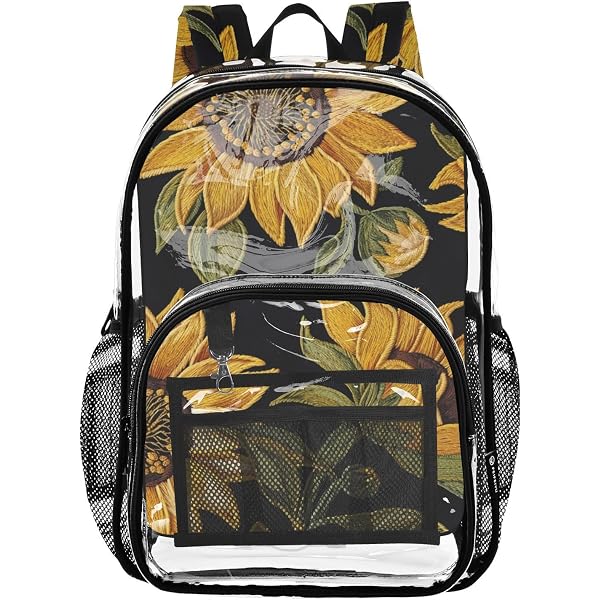 Amazon.com: ALAZA Vintage Sunflower Floral Clear Fashion  display picture 3