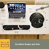 GIM Star Atlas Gaming Mouse Pad Keyboard Wrist Rest Set Memory Foam view 6