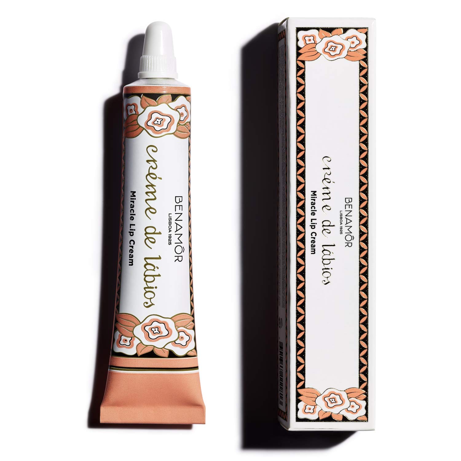 Benamôr - Rosto Miracle Lip Cream - With Moisturising Shea Butter, Argan Oil, Coconut Oil, 99% Natural Ingredients Lip Care - Paraben Free, Vegan - 10ml Tube