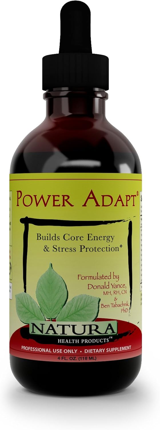 Natura Health Products - Power Adapt Energy and Stress Relief Supplement - Natural Herbal Extracts to Increase Stamina, Build Strength, and Promote Stress Protection - 4 Fluid Ounces: Health & Personal Care
