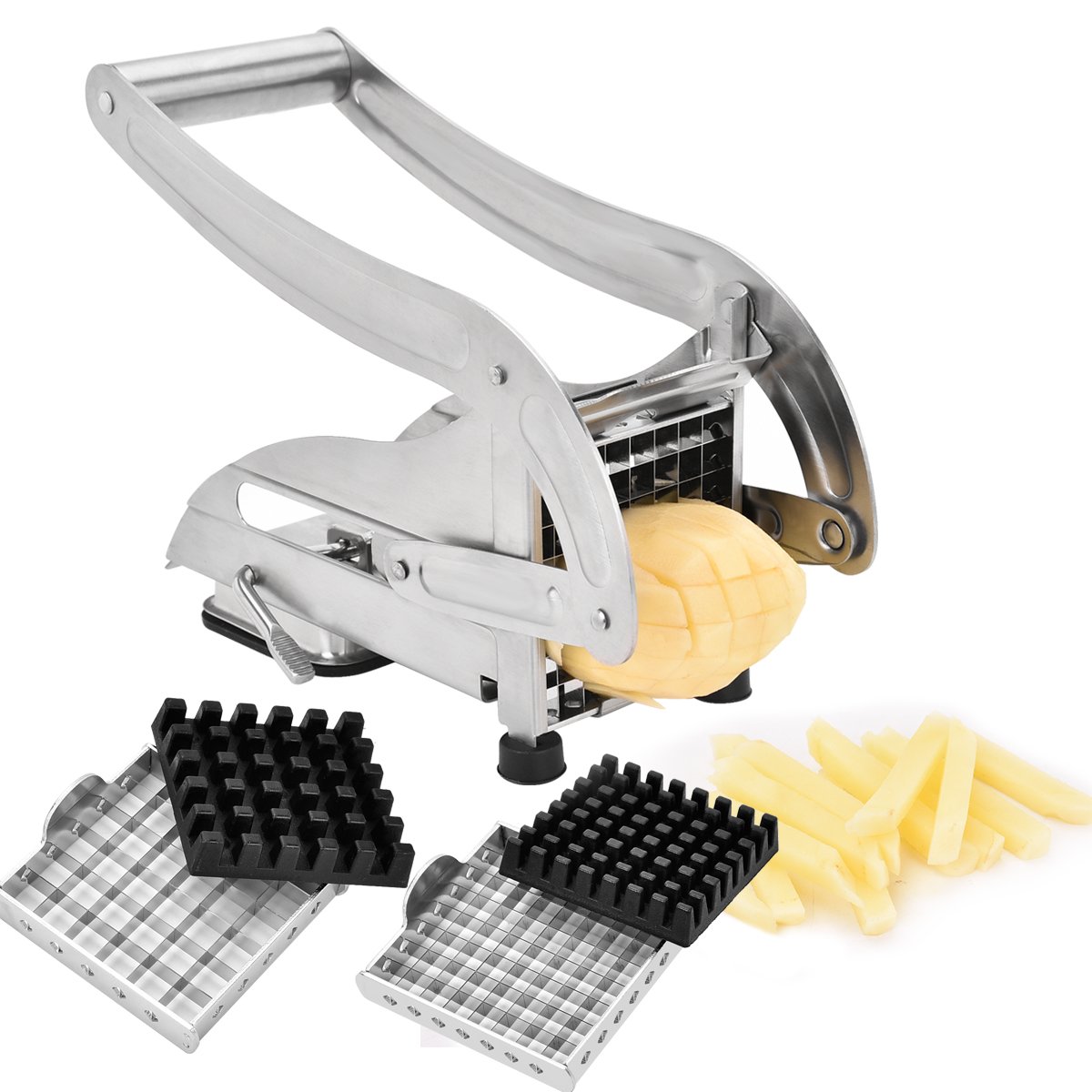 Potato Chippers, Sopito French Fry Cutter Stainless Steel Potatoes