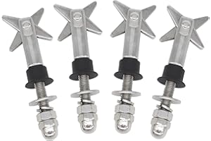 NOVSINO Toggle Anchor Bolts, Hollow Wall Anchors 304 Stainless Steel Scissors Type Heavy Duty X Anchor M8x110mm, Pack of 4