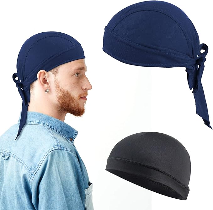 Travistar Sportbandana's, 2 stuks, hoofddoek, onderhelm, muts