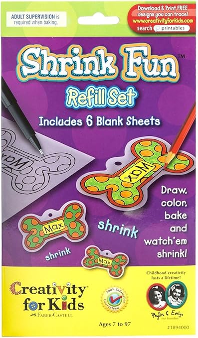 Shrinky Dinks Refill Sheets 