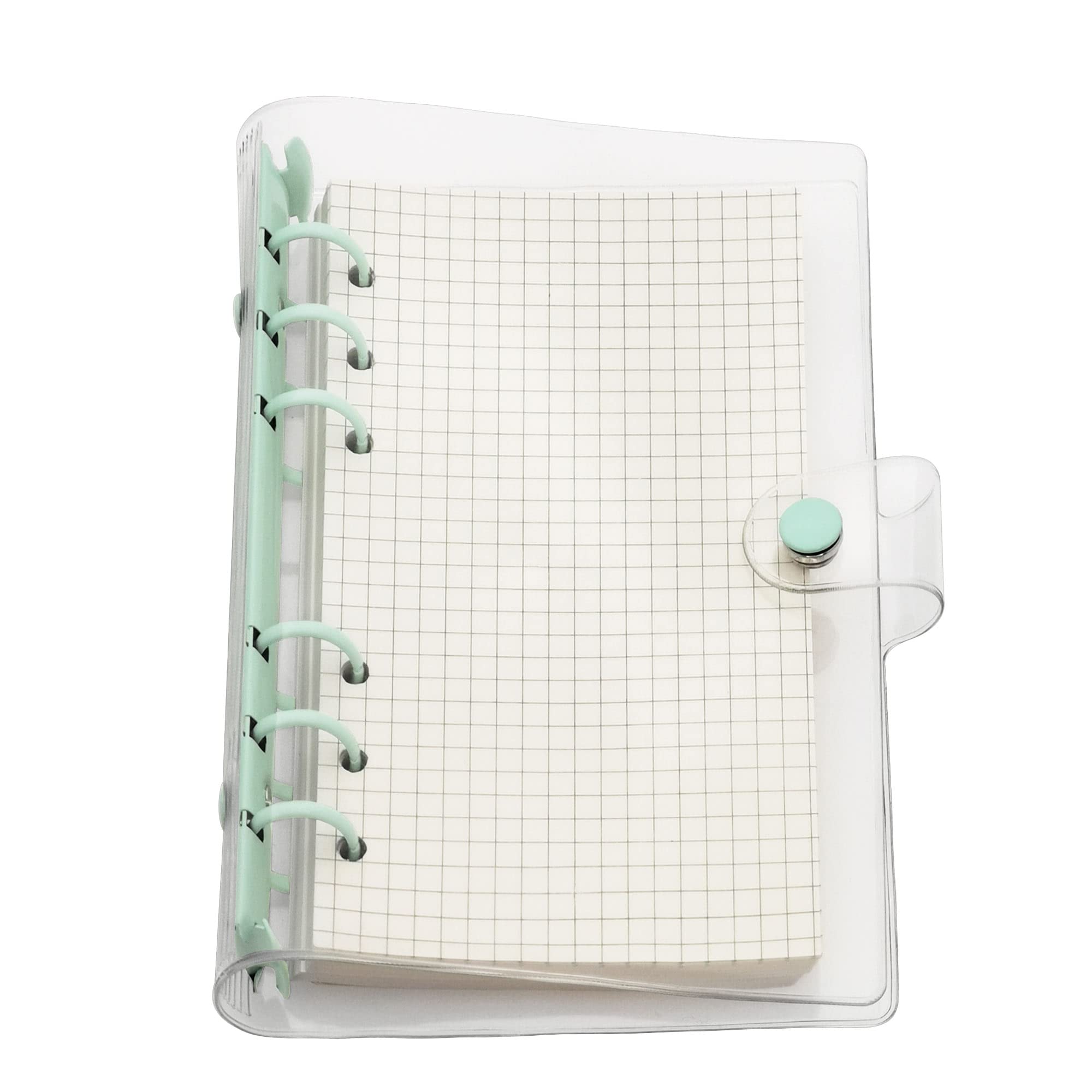 A6 A5 6-Holes Colorful PVC Cover Round Ring View Binder with Snap Button Closure File Folder (Holiday, A6 mini Set)