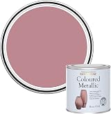 Rust-Oleum Metallic Rose Gold Brush Paint 250ml Water-Based Interior Exterior view 1