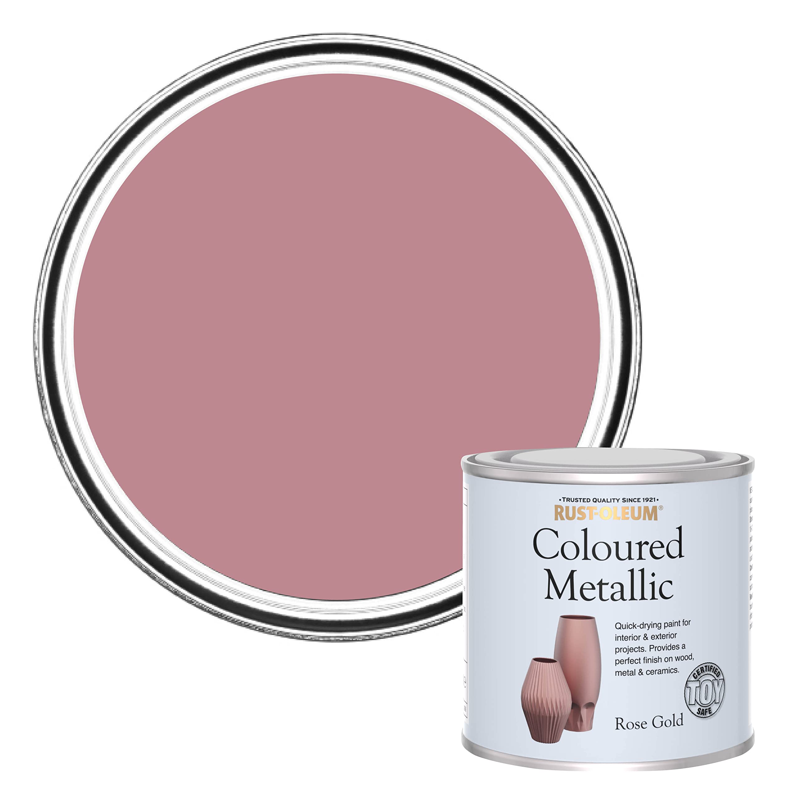Rust-Oleum Coloured Metallic Rose Gold 250ml
