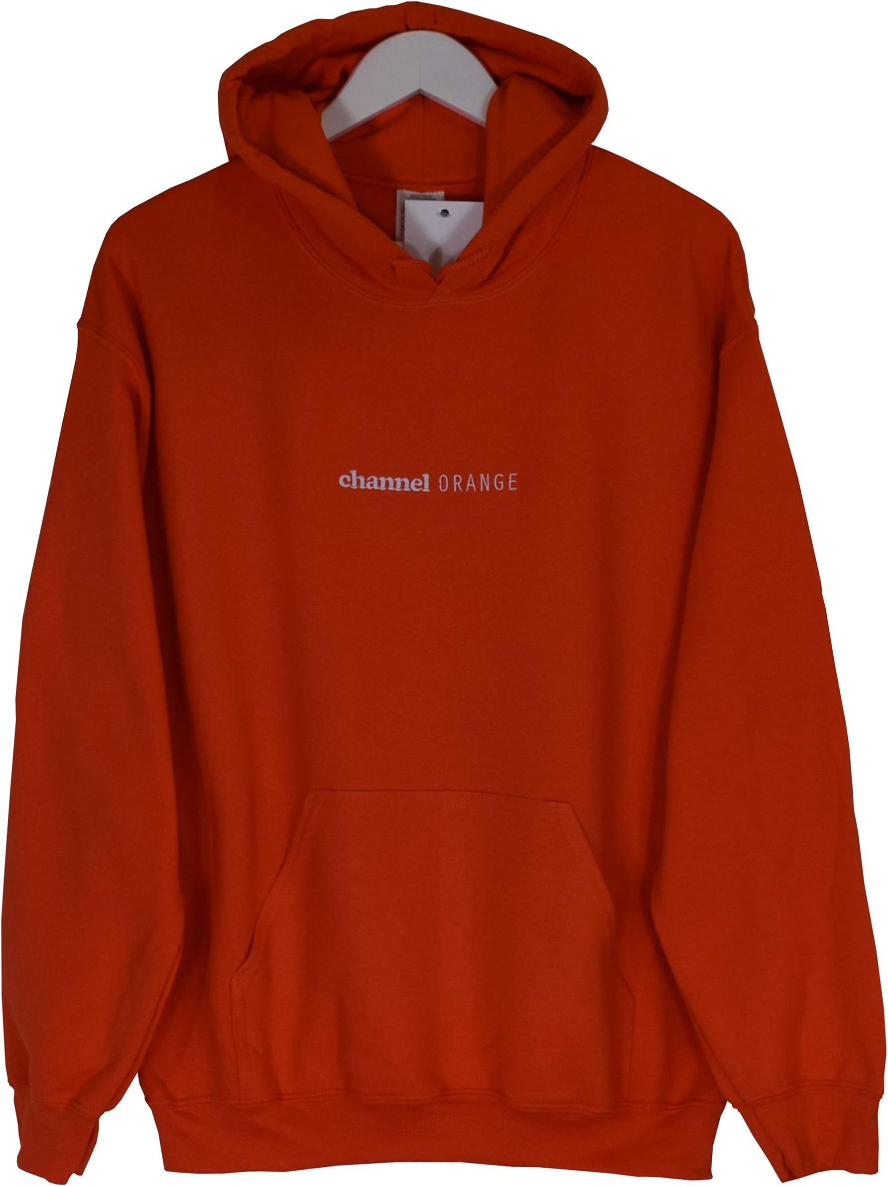 Actual Fact Embroidered Channel Orange Hip Hop Rap Orange Hoodie Hooded Sweatshirt Top