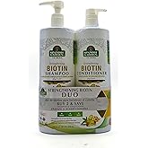 Spanish Garden | Hair Strengthening Biotin Shampoo & Conditioner Set, 2 Pound (Pack of 1), White