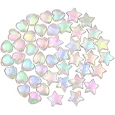 360 Perline Acriliche Piatte Bianche Con Cuori Rosa: Ideali Per Bracciali E Collane Fai Da Te