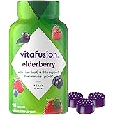 Vitafusion Elderberry Gummy Vitamins, 90ct Elderberry Gummy Vitamins, Chewables, 90 Count