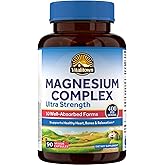 Vitalitown 10 in 1 Magnesium Complex Supplement - 400mg Elemental Magnesium Chelated with Glycinate, Citrate, Malate, Taurate & More - for Sleep Heart Energy - Non-GMO, Vegan, 90 Caps