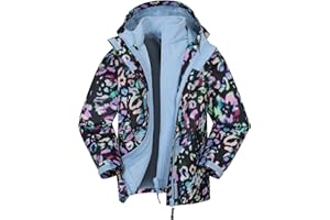 Mountain Warehouse 3-in-1 Kids Waterproof Rain Jacket - for Winter