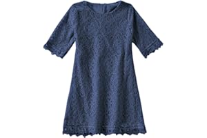 Niyage Lace Toddler Dress Girls Flower Elegant Half Sleeve Party Princess Dresses