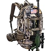 YVLEEN Hunting Backpack, Durable Camo Hunting Packs for Men, Large Capacity Hunting Day Pack for Rifle Bow Gun