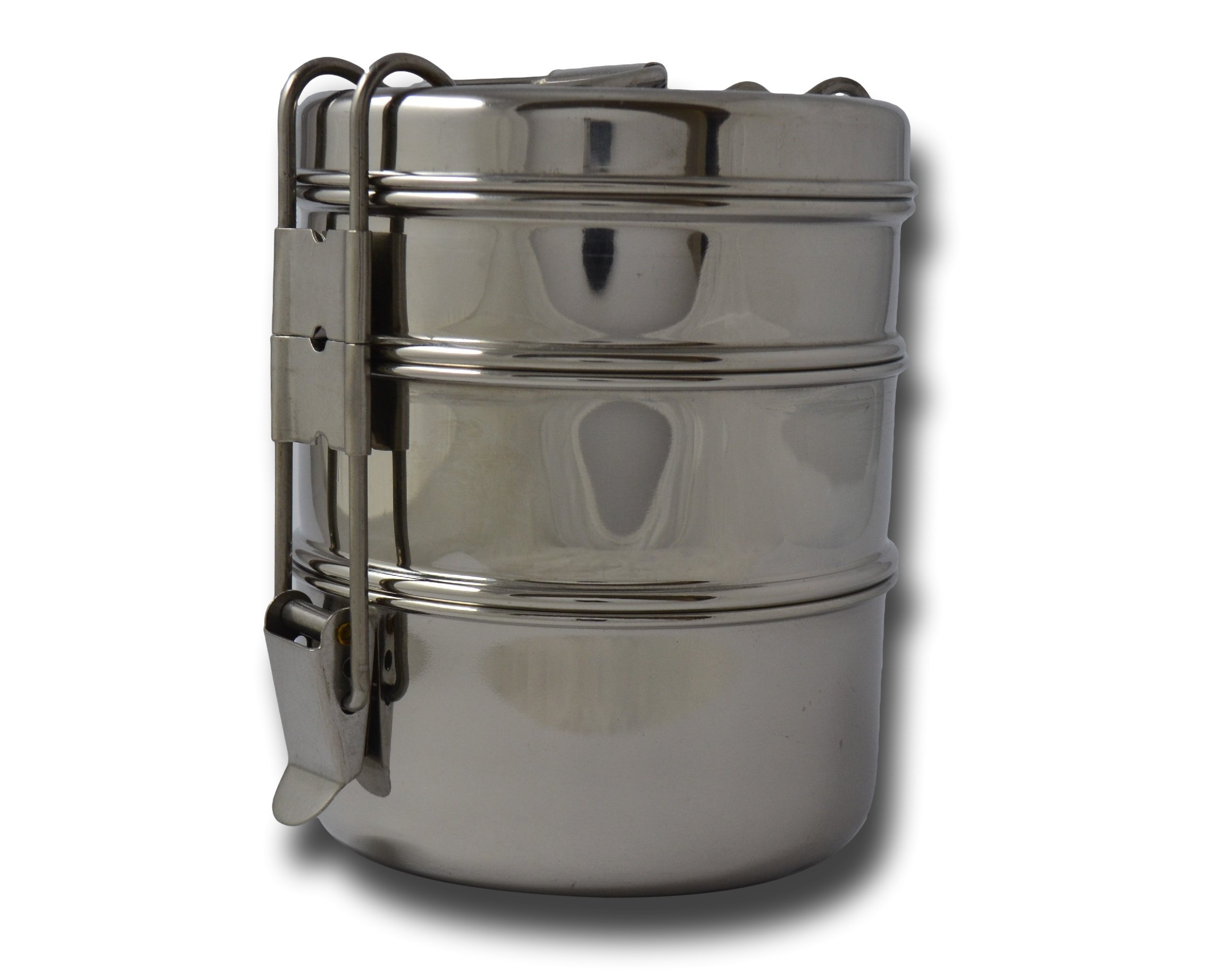 Shellbax 3 Tier Tiffin, Stainless Steel Lunchbox