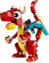LEGO Creator 3in1 Red Dragon Toy Fish Phoenix Bird 31145 6+ Kids view 8