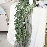 Famibay 6.5Ft Artificial Eucalyptus Willow Garland Green Decor view 3