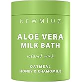Creamy Oats Milk Bath Soak Hydrate Moisturize Soften Skin Aloe Vera Honey Chamomile Luxury Spa Bath Salt Christmas Birthday Relaxation Gift for Women